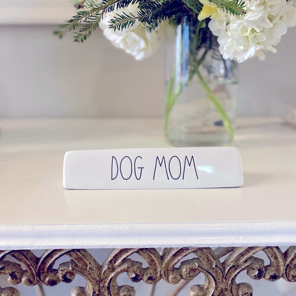 Rae Dunn DOG MOM desk plaque NWT - Picture 1 of 3
